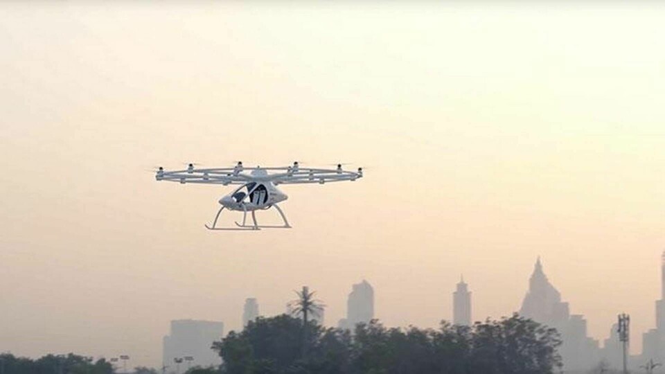 Volocopter har testat sin autonoma flygtaxi för första gången. Foto: Volocopter