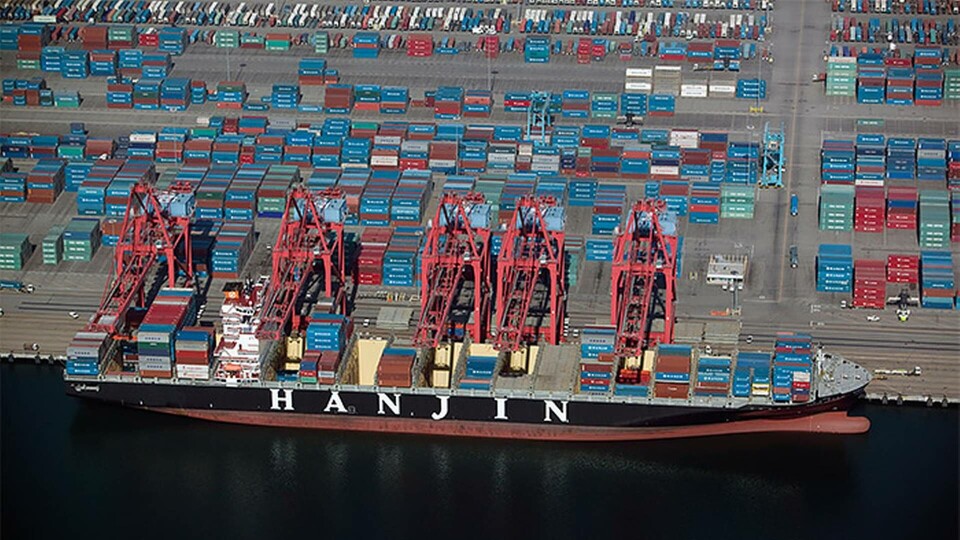 Den sydkoreanska redierijätten Hanjin har i princip gått i konkurs. Foto: Alamy Den sydkoreanska redierijätten Hanjin har i princip gått i konkurs. Foto: Alamy
