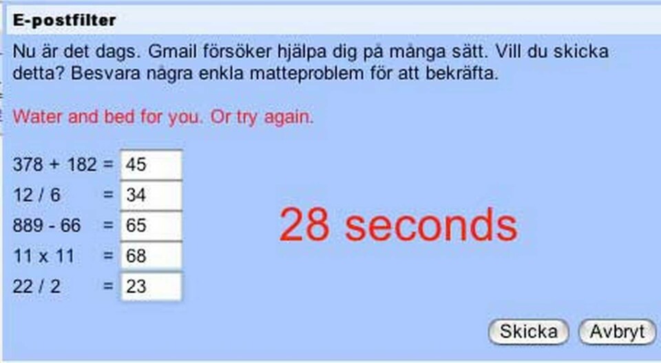 Ingen e-post utan alkotest