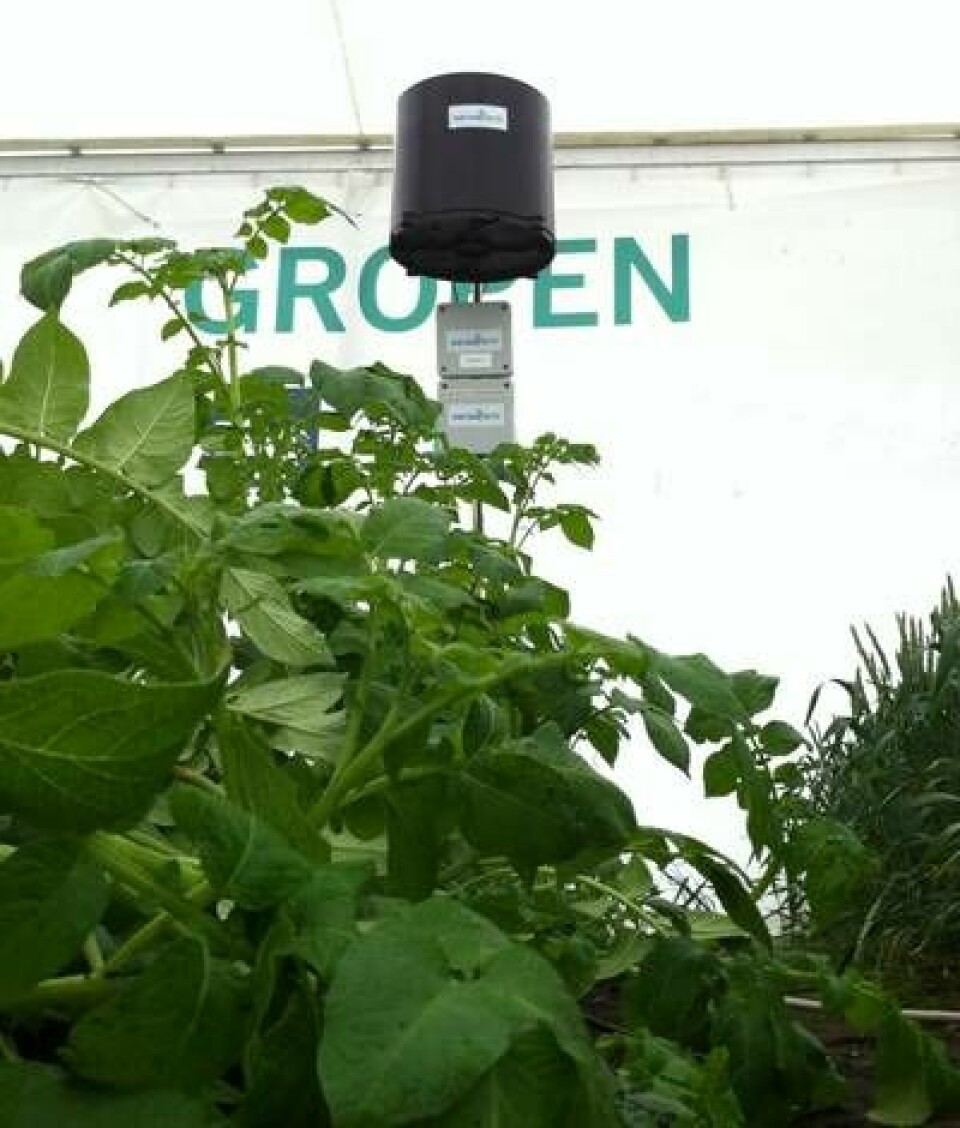 I sin första större affär har Sensefarm levererat 120 sensorer till Veab Mark & Trädgård. Foto: Sensefarm