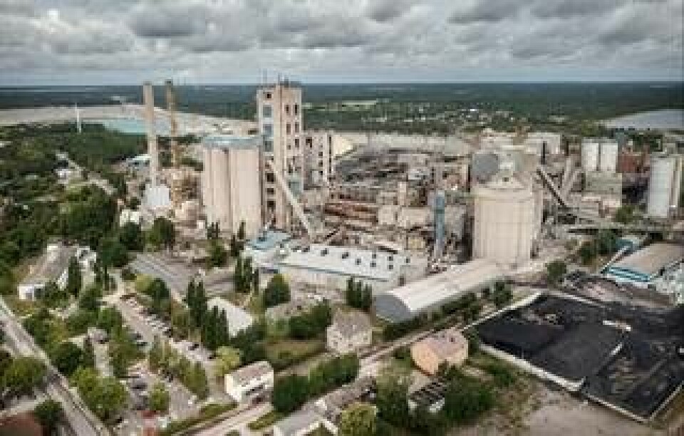 Cementas fabrik i Slite på Gotland. Foto: Karl Melander/ TT