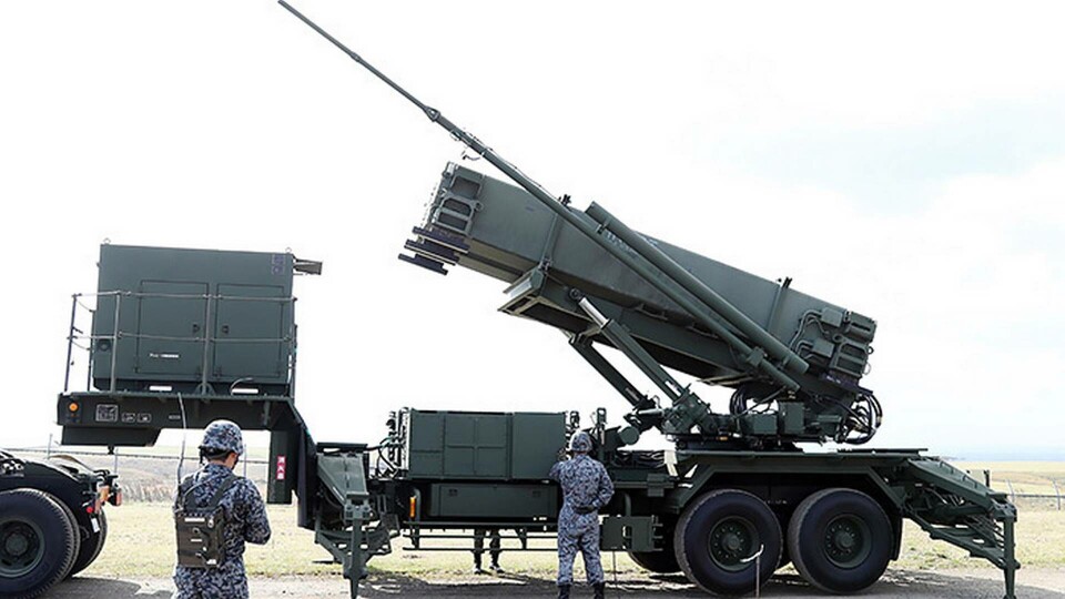 En version av luftvärnssystemet Patriot i Hokkaido, Japan. Foto: Yomiuri Shimbun via AP / TT En version av luftvärnssystemet Patriot i Hokkaido, Japan. Foto: Yomiuri Shimbun via AP / TT