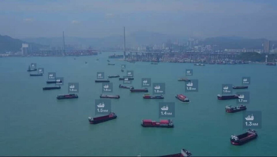 Fartygets 18 kameror upptäcker andra båtar, mäter avståndet och klassificerar dem. Foto: Orca