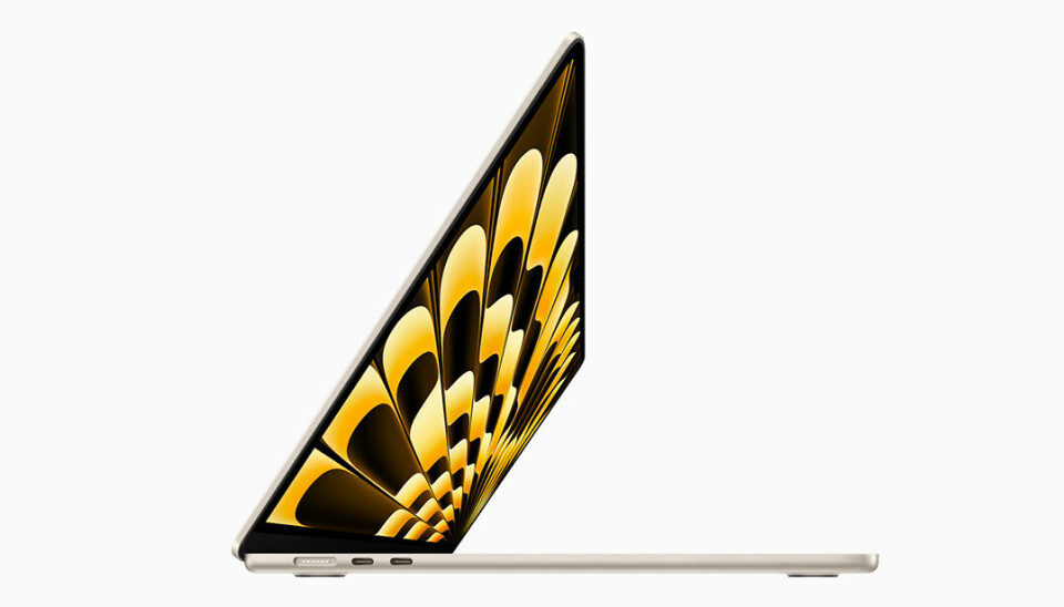 Bilden visar 15-tumsmodellen av Apples färska dator Macbook Air.