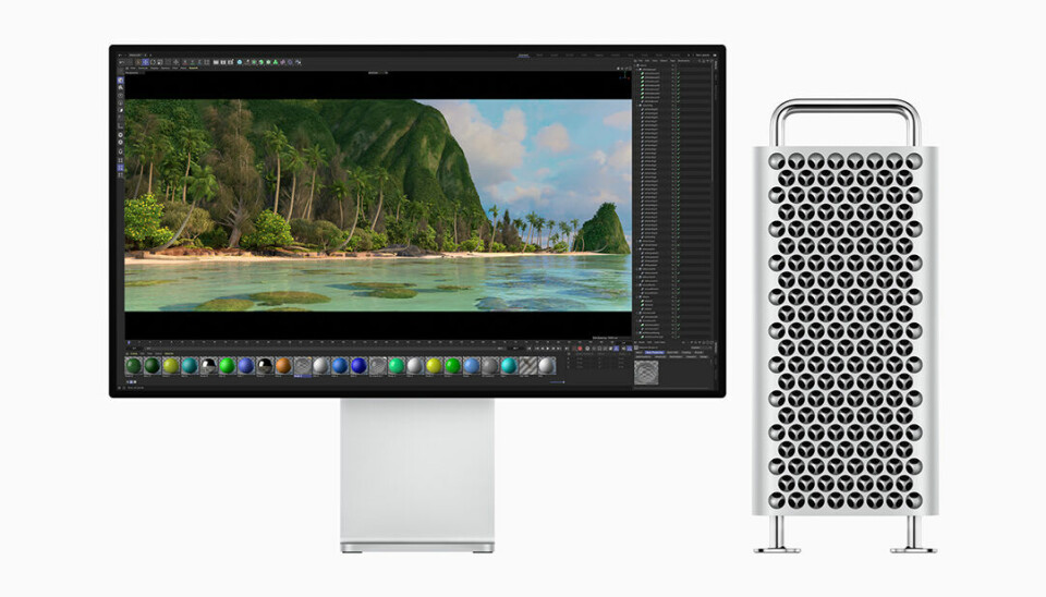Mac Pro levereras antingen i tower- eller rackutförande. Bilden visar datorn i towermodell, det vill säga en maskin som kan placeras på ett vanligt skrivbord.