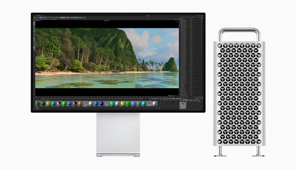 Mac Pro kommer i såväl tower- som rackutförande. I det här fallet är det ett torn som gäller. Mac Pro levereras antingen i tower- eller rackutförande. Bilden visar datorn i towermodell, det vill säga en maskin som kan placeras på ett vanligt skrivbord.