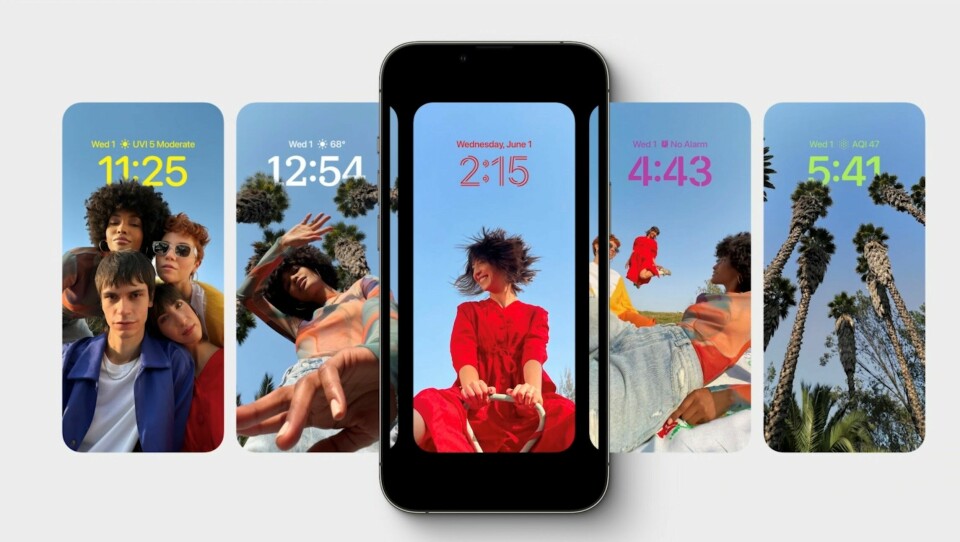 Första nyheten på WWDC 2022 är Ios 16 – som bland annat ger låsskärmen på Iphone helt nya funktioner. Foto: Apple