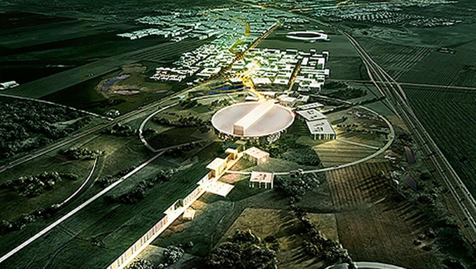 Forskningsanläggningen ESS i Lund. Illustration: ESS / Henning Larsen Architects Forskningsanläggningen ESS i Lund. Illustration: ESS / Henning Larsen Architects