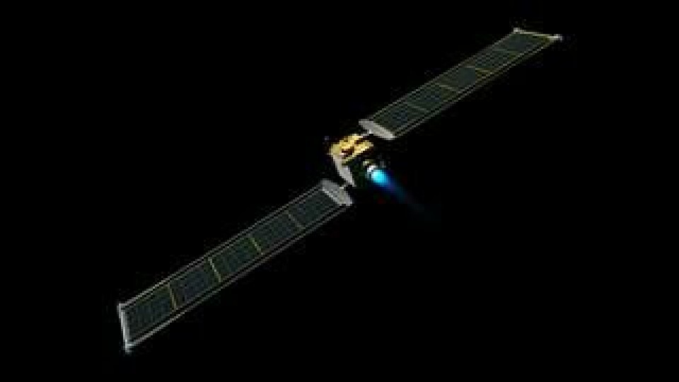 En rendering av DART-satelliten Foto: Nasa