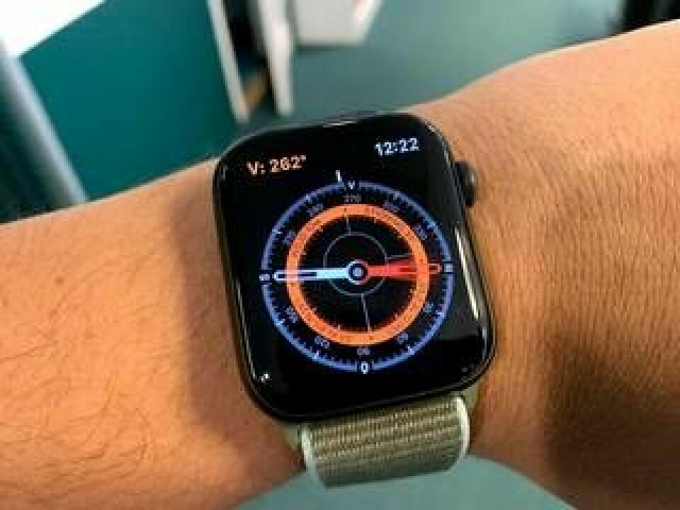 Apple Watch, nu med kompass. Foto: Peter Ottsjö