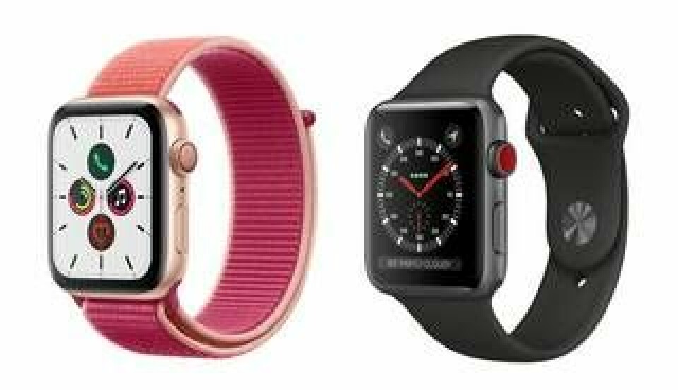 Varianter av Apple Watch Series 5. Foto: Apple
