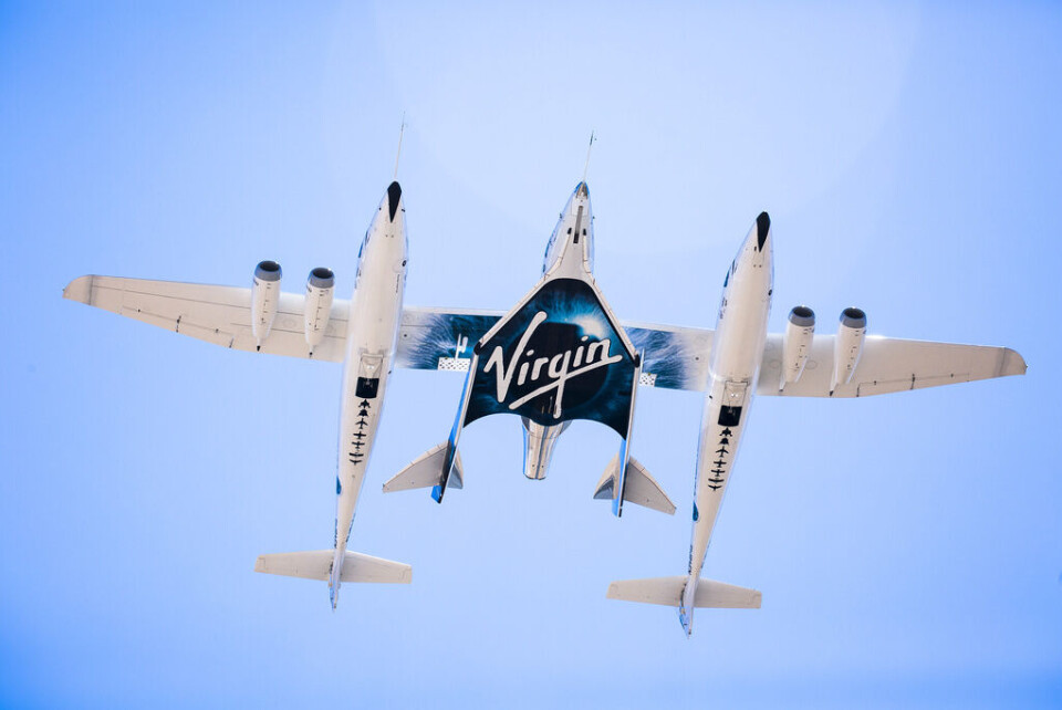 Virgin Galactic på väg mot rymden. Foto: Cover Images Virgin Galactic på väg mot rymden. Foto: Cover Images