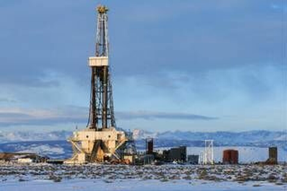 Frackinganläggning i Sublette County, Wyoming, USA. Foto: Nature Picture Library