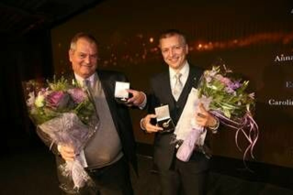 Lars Stigsson och Valeri Naydenov fick Polhemspriset 2018. Foto: Pernilla Pettersson