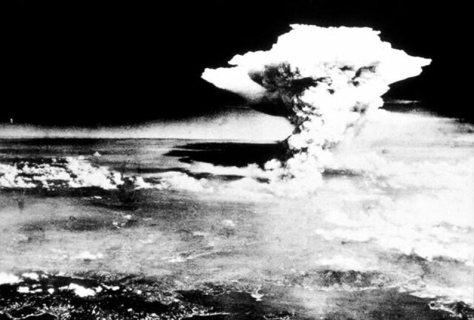 Atombomben över Hiroshima, 6 augusti 1945.