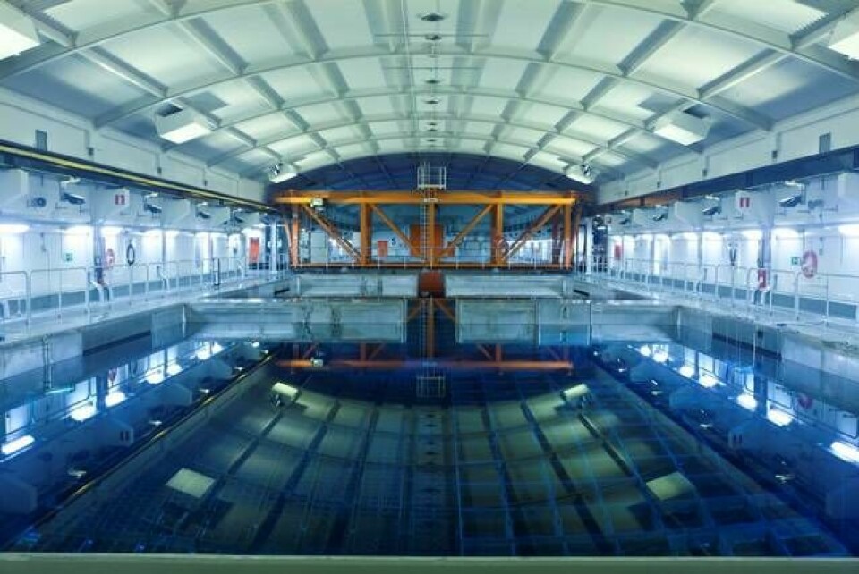 Uttjänt bränsle från svenska kärnkraftverk förvaras i dag i mellanlagret Clab, cirka 40 meter under mark, i kylda vattenbassänger. Foto: Curt-Robert Lindqvist