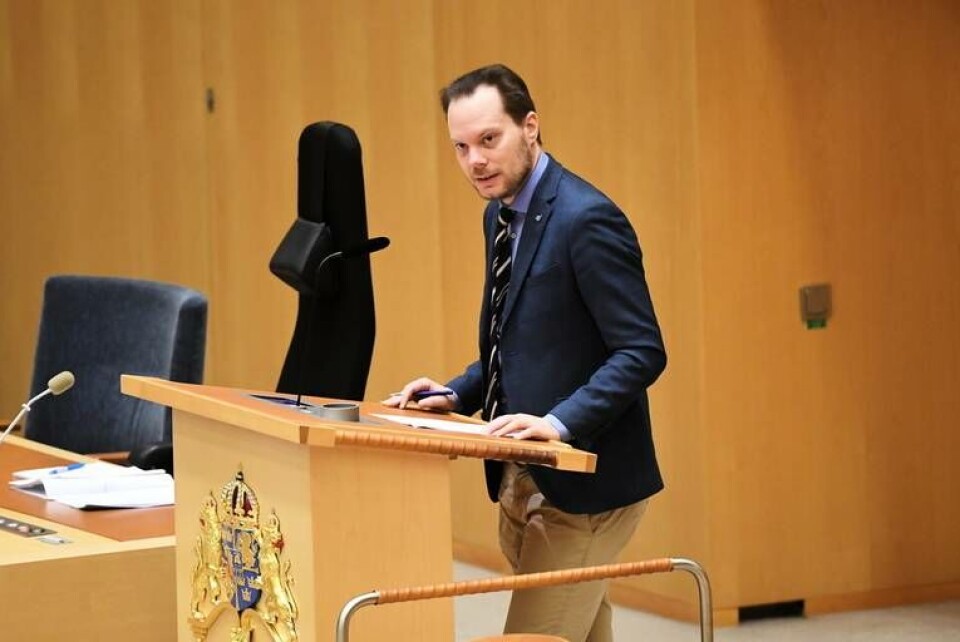 Martin Kinnunen, klimatpolitisk talesperson för Sverigedemokraterna. Arkivbild. Foto: Fredrik Sandberg/TT Martin Kinnunen, klimatpolitisk talesperson för Sverigedemokraterna. Arkivbild. Foto: Fredrik Sandberg/TT