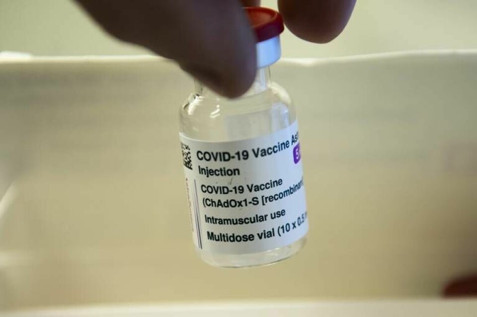 Astra Zenecas vaccin mot covid-19. Arkivbild. Foto: Fredrik Sandberg/TT
