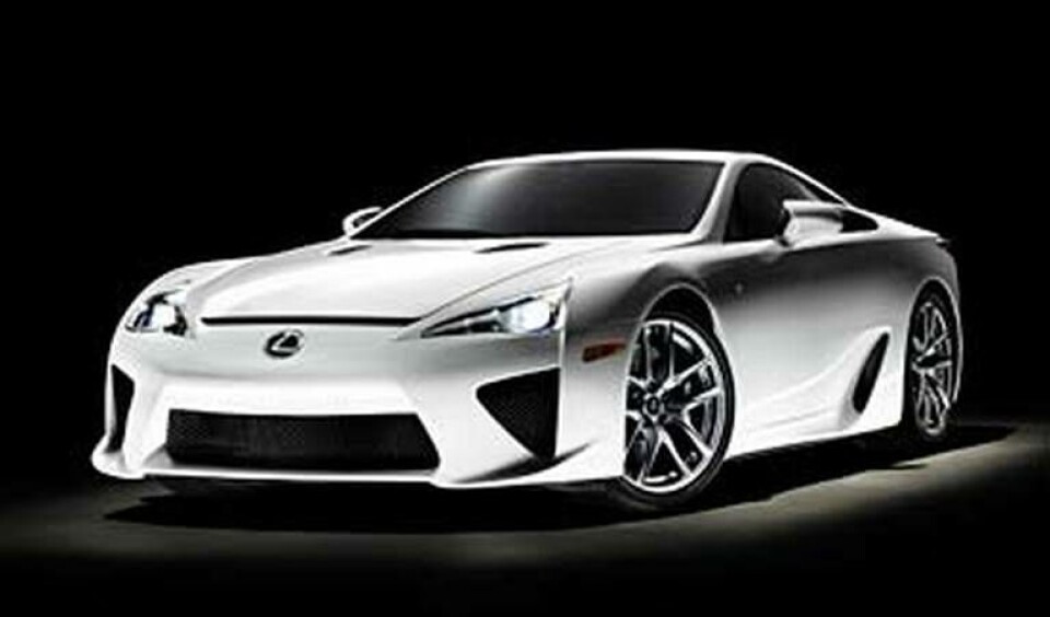 Förhandsvisning av Lexus LFA på onsdagen inför bilmässan i Tokyo Förhandsvisning av Lexus LFA på onsdagen inför bilmässan i Tokyo