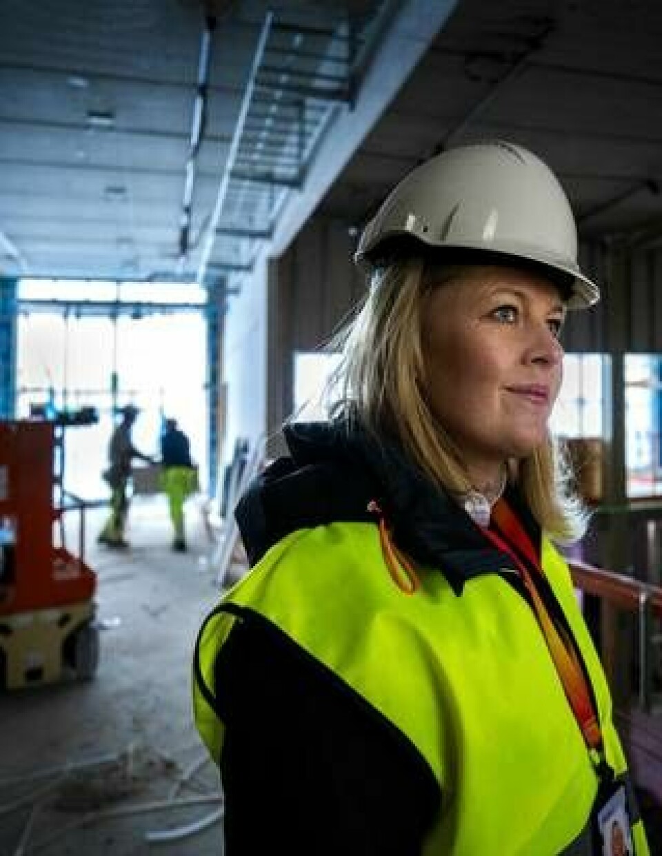 Liz-Marie Sander som är projektledare för de två första byggetapperna av Uni3 by Geely. Foto: Sören Håkanlind