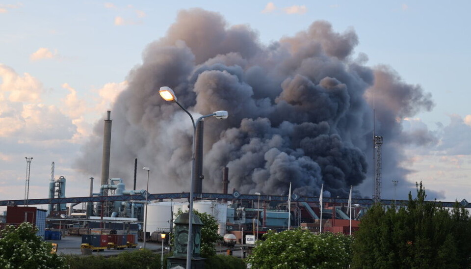 Branden i Rönnskärsverken i Skelleftehamn, 13 juni 2023. Industribrand.