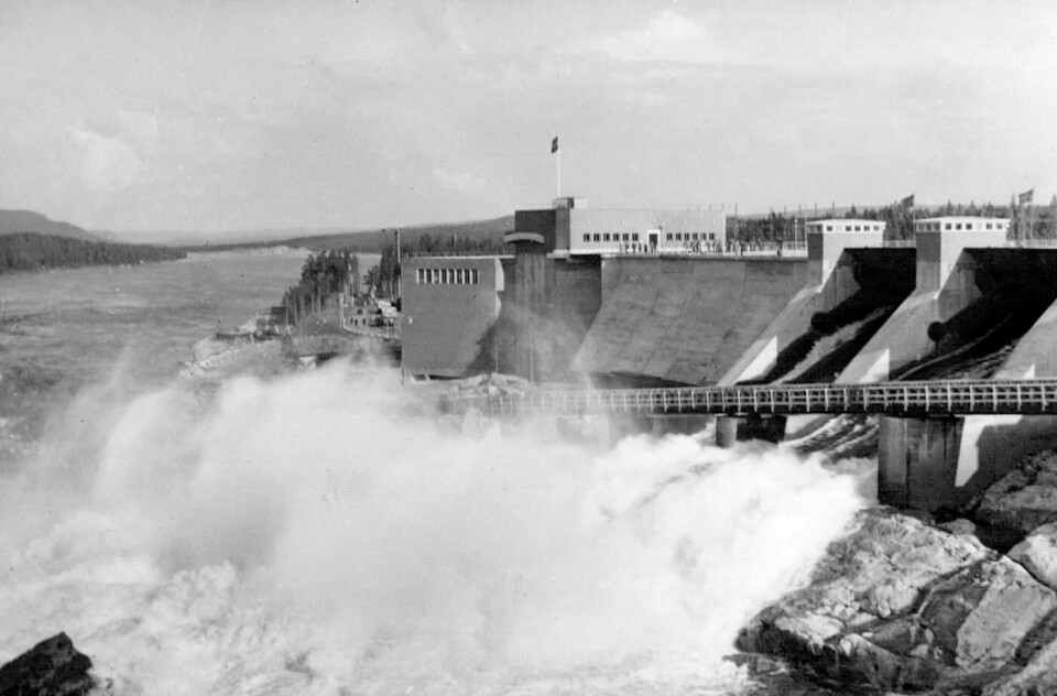 Midskogs kraftstation invigs den 15 juli 1945. Foto: Pressens Bild/TT Midskogs kraftstation invigs den 15 juli 1945. Foto: Pressens Bild/TT