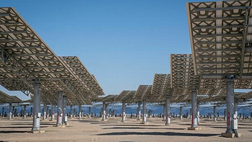 Bilden är från solkraftverket Gansu Dunhuang Solar Park i Kina. Foto: Heiko Junge / NTB scanpix / TT