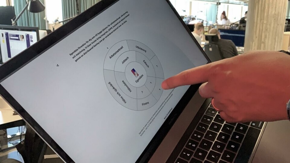 Ett nytt internet, där användaren har större makt över sin egen data – det är vad Iteam ser framför sig. Foto: Peter Ottsjö Ett nytt internet, där användaren har större makt över sin egen data – det är vad Iteam ser framför sig. Foto: Peter Ottsjö