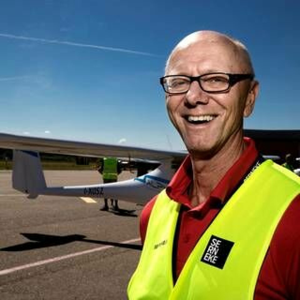 Anders Fredriksson jobbar på Serneke som flygplatschef för Säve flygplats.
