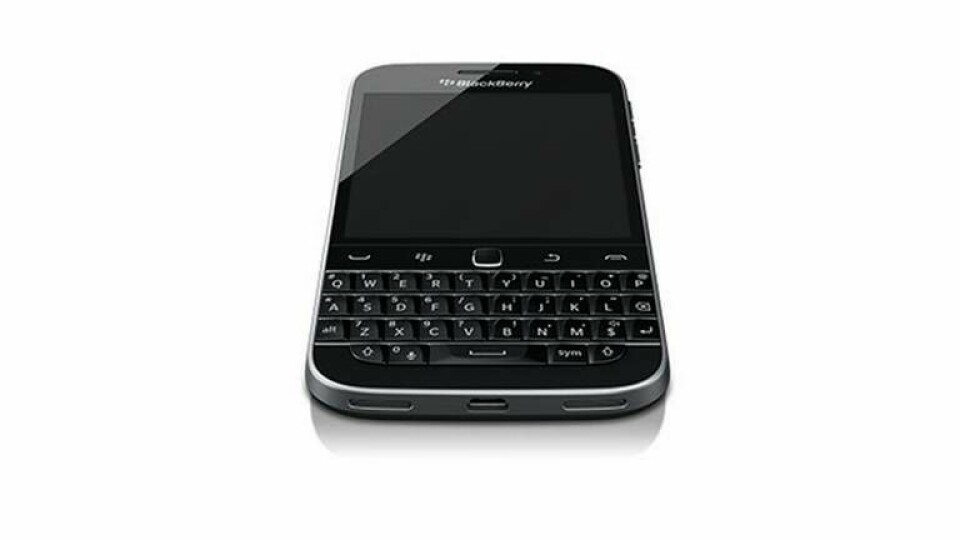 En ny Blackberry-telefon kan nå marknaden under 2021. Bilden ovan visar dock en äldre modell. Foto: Blackberry
