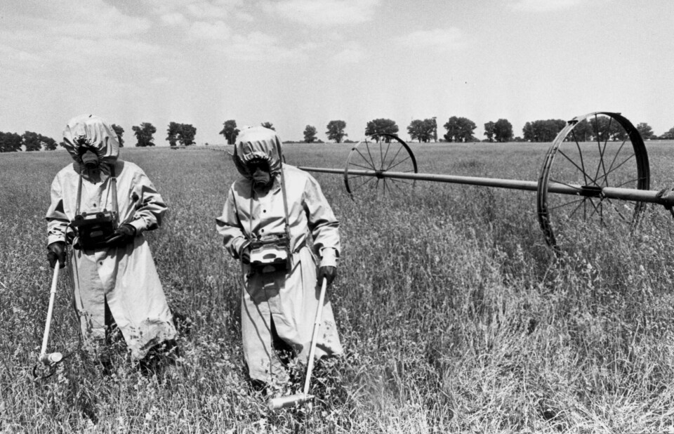 1986. Sovjetiska arméförband sattes in för att begränsa skadan efter explosionen i det fjärde reaktorblocket i Tjernobyl. Många av dem som arbetade med begränsningen av katastrofen dog av strålskadorna de ådrog sig. Foto: APN 1986. Sovjetiska arméförband sattes in för att begränsa skadan efter explosionen i det fjärde reaktorblocket i Tjernobyl. Många av dem som arbetade med begränsningen av katastrofen dog av strålskadorna de ådrog sig. Foto: APN