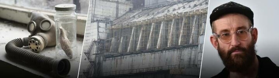 Bilder från katastrofområdet i Tjernobyl. Till höger tv-serien Chernobyls skapare Johan Renck. Foto: TT Bilder från katastrofområdet i Tjernobyl. Till höger tv-serien Chernobyls skapare Johan Renck. Foto: TT