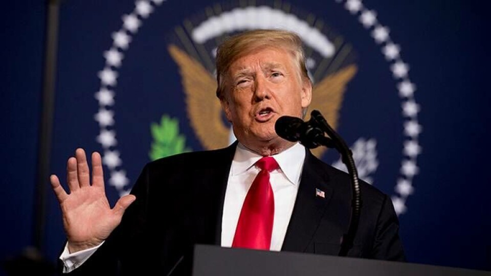 Amerikanska presidenten Donald Trump. Foto: AP Photo/Andrew Harnik/TT Amerikanska presidenten Donald Trump. Foto: AP Photo/Andrew Harnik/TT