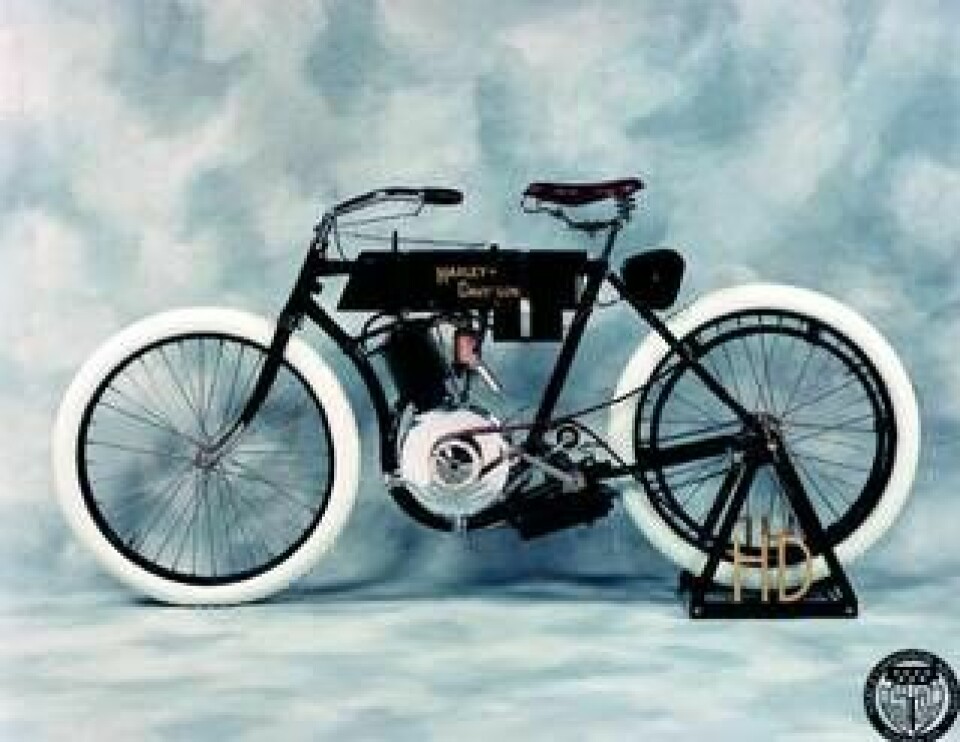 Model 1 var H-D:s första ”riktiga” motorcykel, som byggdes efter de första prototyperna. Foto: Foto: Harley Davidson