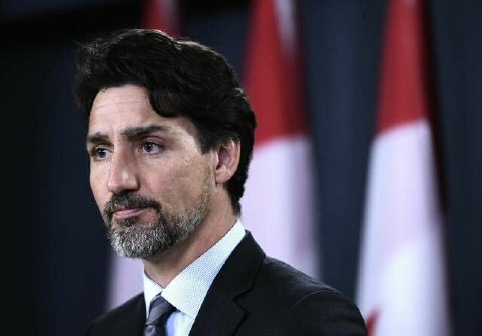 Kanadas premiärminister Justin Trudeau. Foto: Justin Tang/AP/TT