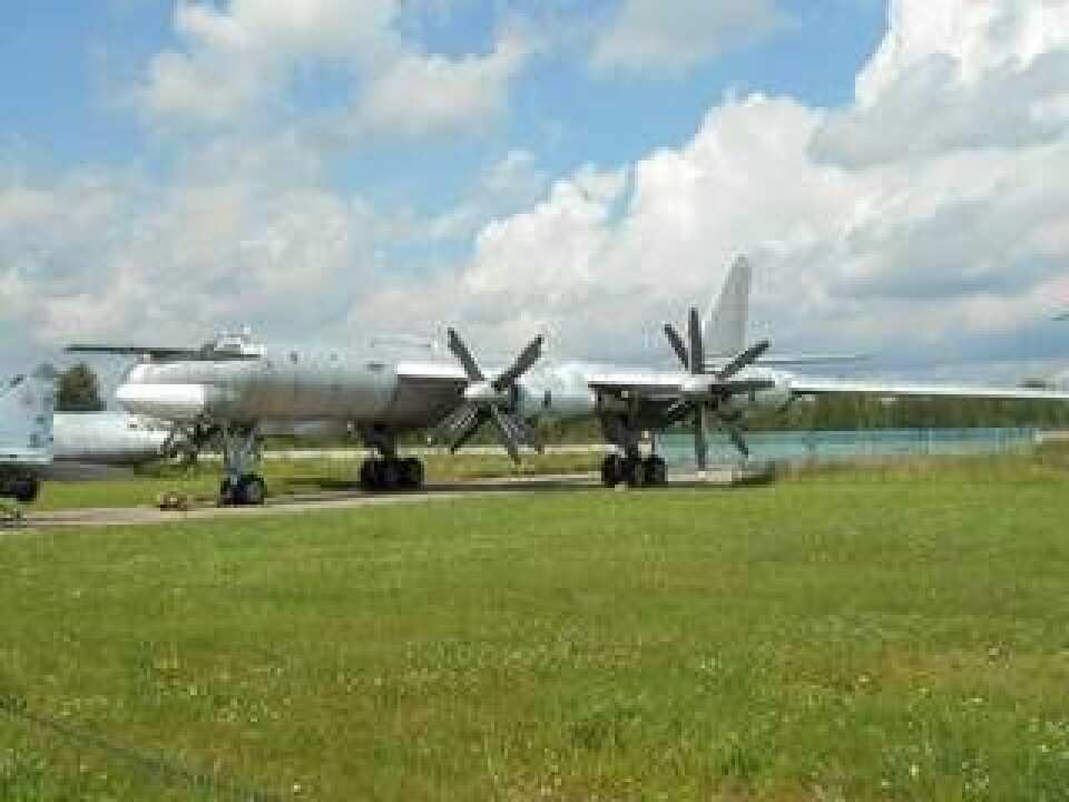 Ett sextiotal Tupolev Tu-95, sovjets svar på Boeing B-52, påstås fortfarande vara i tjänst i det ryska långräckviddiga strategiska bombflyget. Foto: Lennart Berns