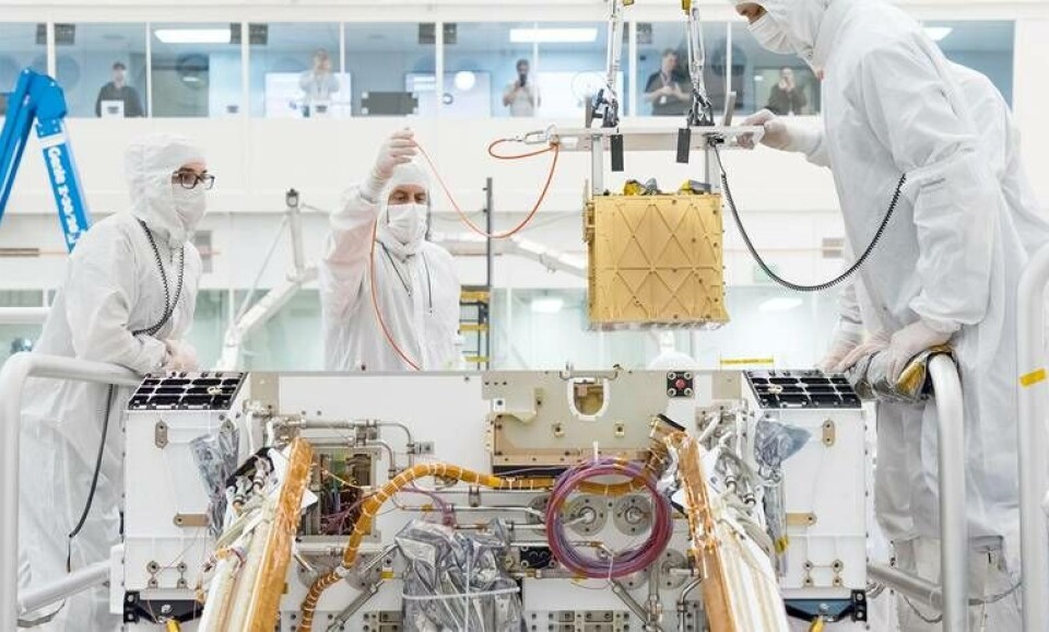 Moxie beräknas kunna producera 6-10 gram syre i timmen. Foto: Nasa Moxie beräknas kunna producera 6-10 gram syre i timmen. Foto: Nasa