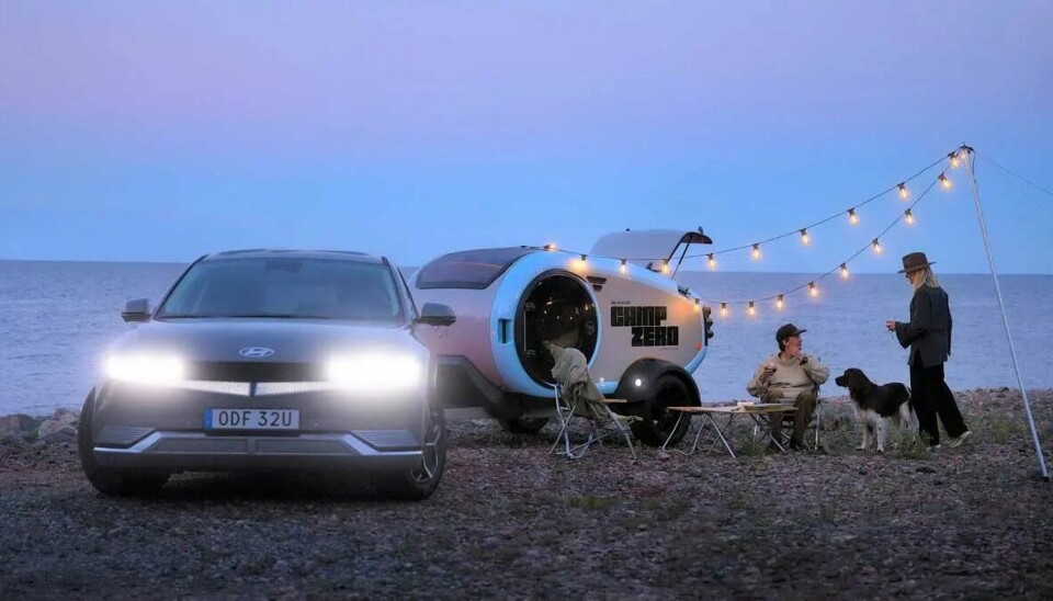 Hyundai Ioniq 5 på camping