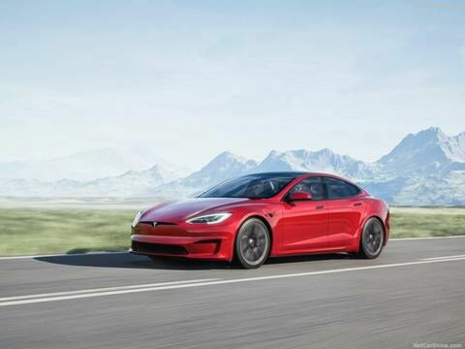 Bild på en Tesla Model S (2021). Foto: Tesla