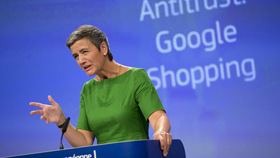 EU:s konkurrenskommissionär Margrethe Vestager. Foto: TT / AP Photo/Virginia Mayo EU:s konkurrenskommissionär Margrethe Vestager. Foto: TT / AP Photo/Virginia Mayo
