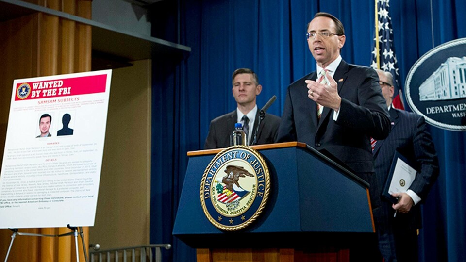 Usa:s justitieminister Rod Rosenstein. Foto: AP Photo/Jose Luis Magana/TT Usa:s justitieminister Rod Rosenstein. Foto: AP Photo/Jose Luis Magana/TT