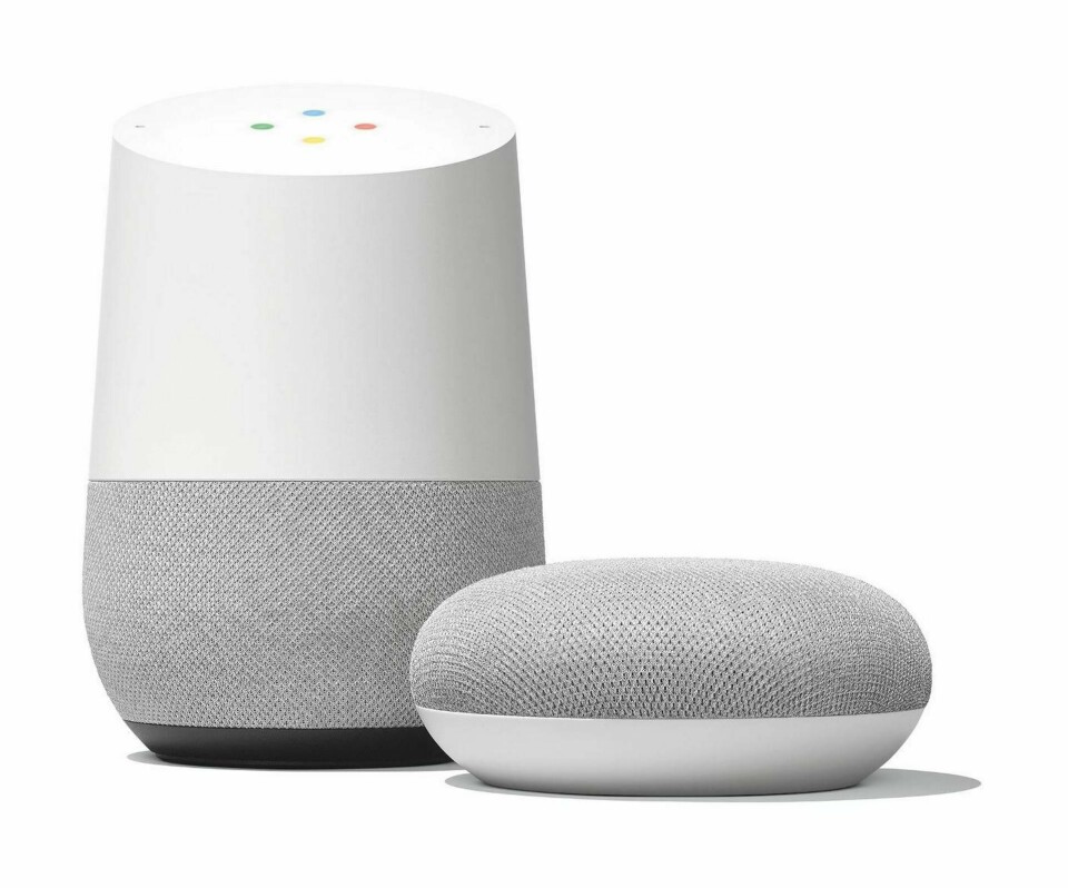 Smarta högtalarna Google Home och Google Home Mini. Foto: Google