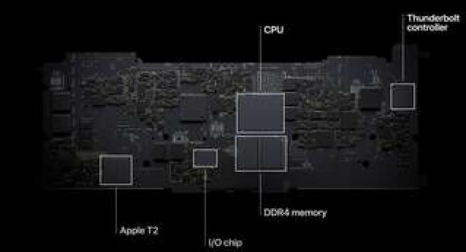 Tidigare låg alla dessa komponenter utspridda på olika chip. Foto: Apple
