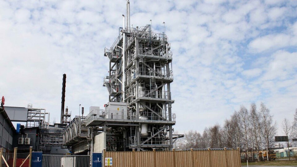 Green Fuels nu nedlagda förgasningsanläggning i Piteå. Omkring 1 000 ton biobränsle producerades där. Foto: LTU Green Fuels nu nedlagda förgasningsanläggning i Piteå. Omkring 1 000 ton biobränsle producerades där. Foto: LTU