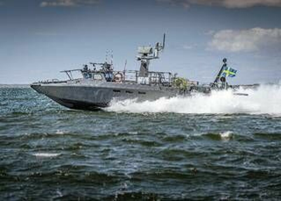 Under hösten har Saab Kockums även börjat testa Enforcer III tillsammans med marinen. Fjärrstyrd, framskjuten spaning är en central uppgift för den i militära sammanhang. Foto: Saab Kockums
