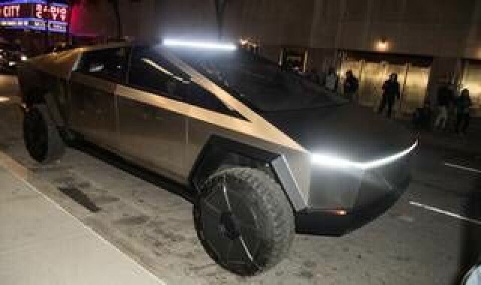 I augusti tidigare i år sågs en Tesla Cybertruck rulla på gatorna i New York. Foto: TheImageDirect.com/TT