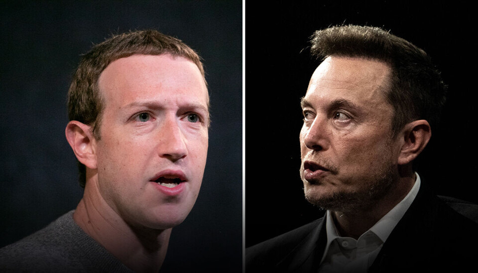 Metas vd Mark Zuckerberg och Twitterchefen Elon Musk. Metas vd Mark Zuckerberg och Twitterchefen Elon Musk.