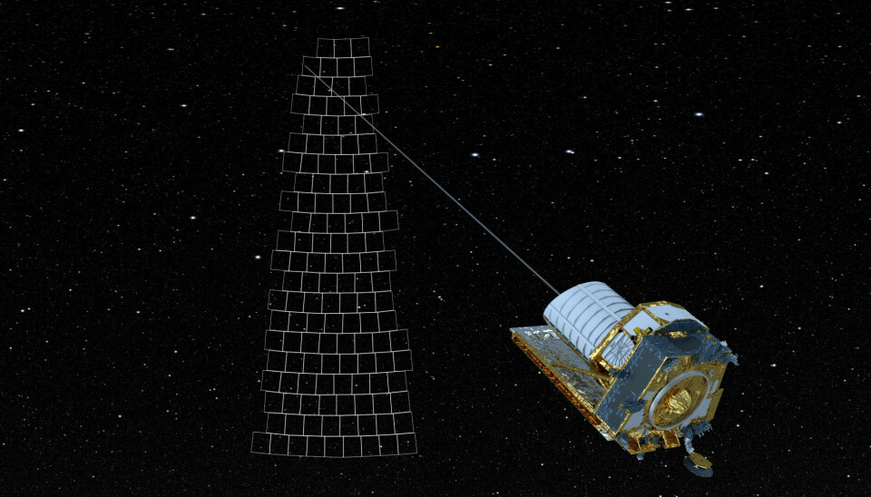 Illustration of a space telescope.