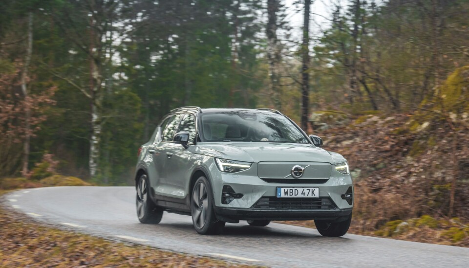 XC40 Recharge, en av två elbilsmodeller som Volvo Cars har ute på marknaden för tillfället. XC40 Recharge, en av två elbilsmodeller som Volvo Cars har ute på marknaden för tillfället.