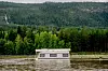 Järnvägsbro svävar i fara i norskt extremväder
